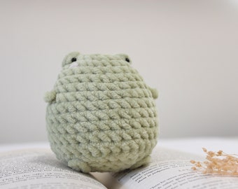 Frog Crochet Pattern “Matcha" Plushies Amigurumi KeychainPDF Pattern