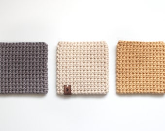 Modern Coaster Crochet Pattern + VIDEO TUTORIAL