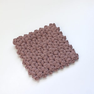 Jasmine Coaster Crochet Pattern + VIDEO TUTORIAL