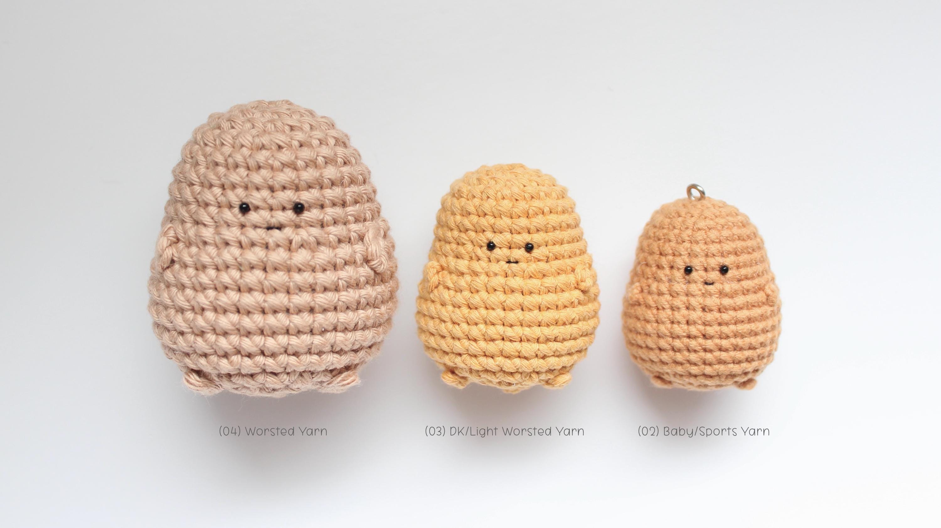 じゃがいも編み図 ぬいぐるみ 編みぐるみ キーホルダー PDF パターン