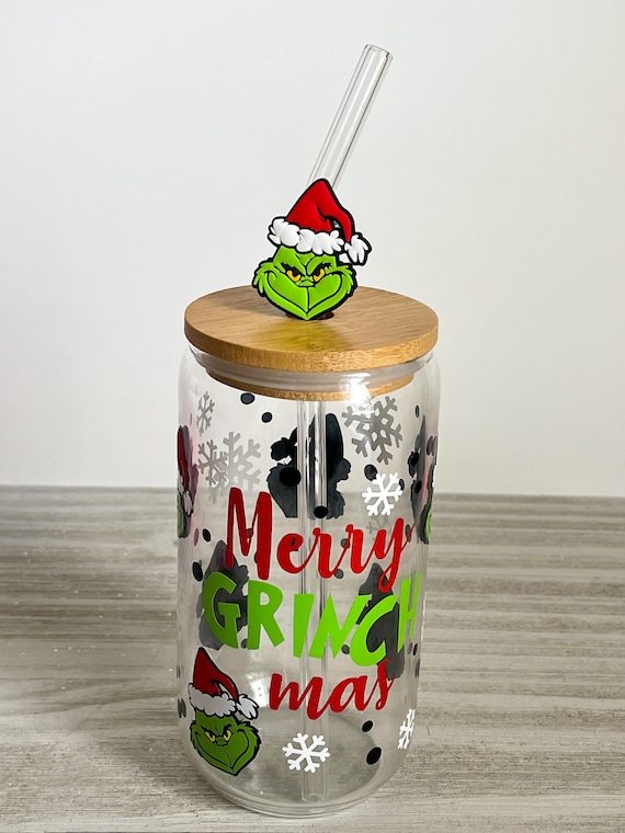 Grinch Straw Topper