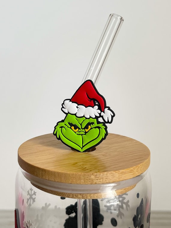 Grinch Straw Topper