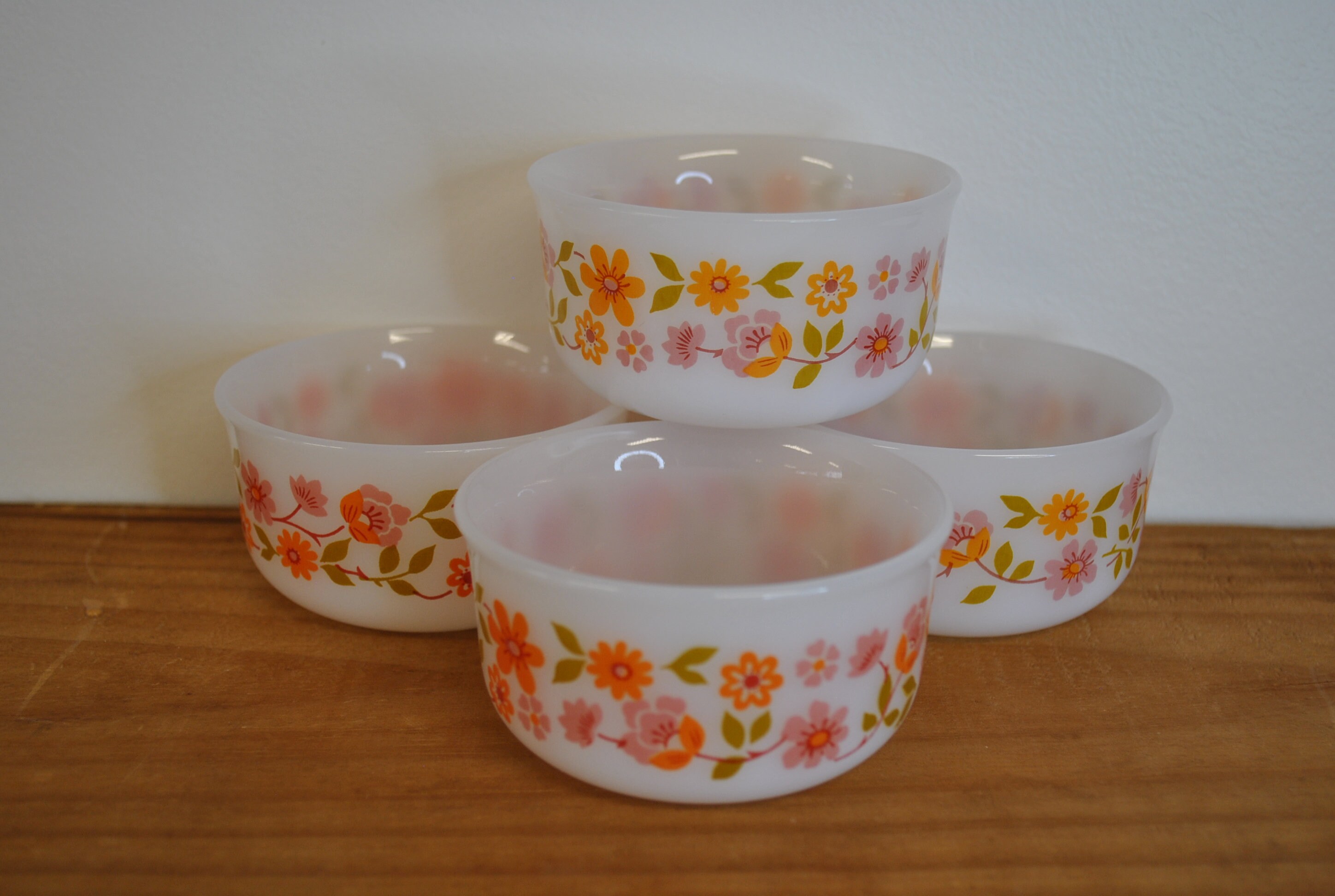 Ramequins Arcoroc Fleuri Vintage