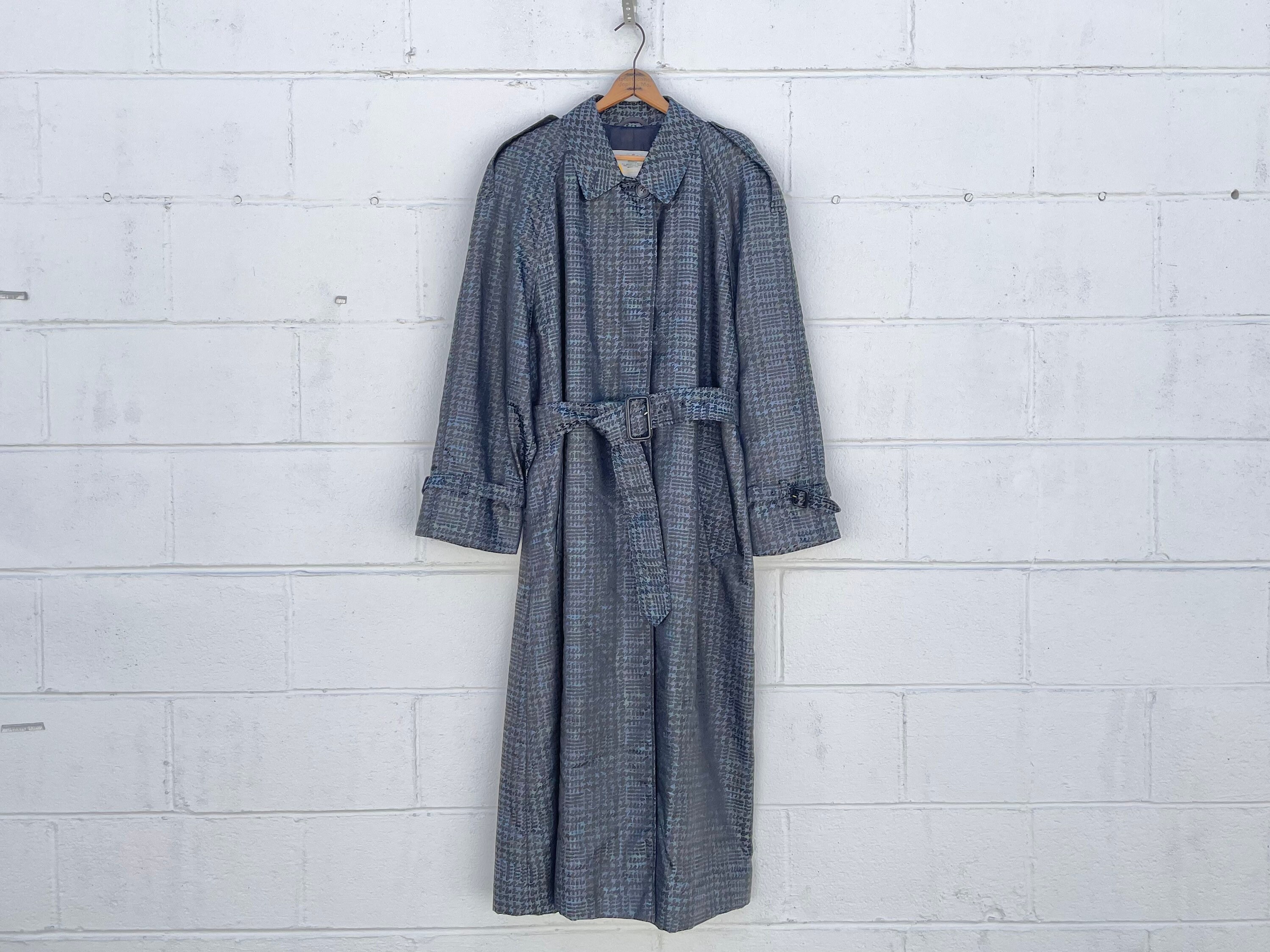 ジャケット・アウター 80's Aquascutum Aqua5 BALMACHAN COAT 38 80s AQUASCUTUM Trench Coat Balmacaan / Vintage Belted Mac