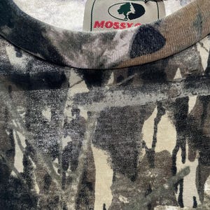 vintage camo single-stitch t-shirt M / 100% cotton short sleeve t-shirt / vtg Mossy Oak t-shirt / 1990s camouflage t-shirt with front pocket bild 12