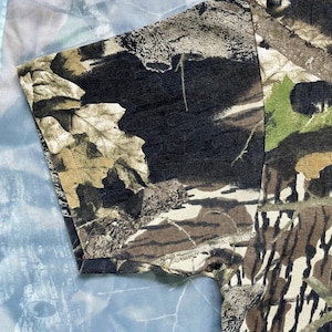 vintage camo single-stitch t-shirt M / 100% cotton short sleeve t-shirt / vtg Mossy Oak t-shirt / 1990s camouflage t-shirt with front pocket bild 15