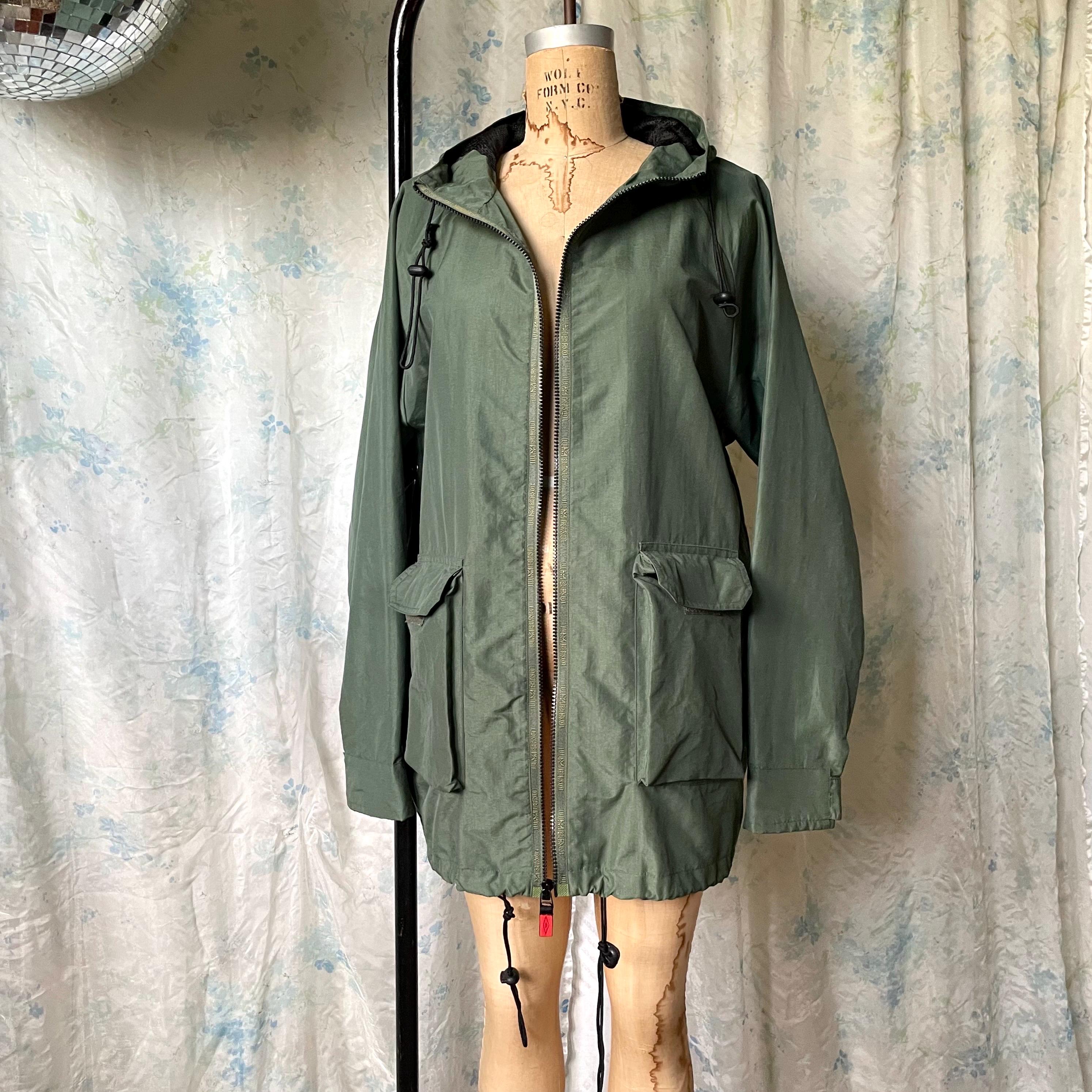 90s Umbro Nylon Hooded Full Zip Jacket Medium / Vintage Olive 