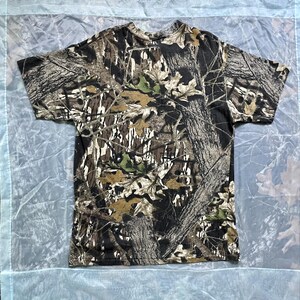 vintage camo single-stitch t-shirt M / 100% cotton short sleeve t-shirt / vtg Mossy Oak t-shirt / 1990s camouflage t-shirt with front pocket bild 16