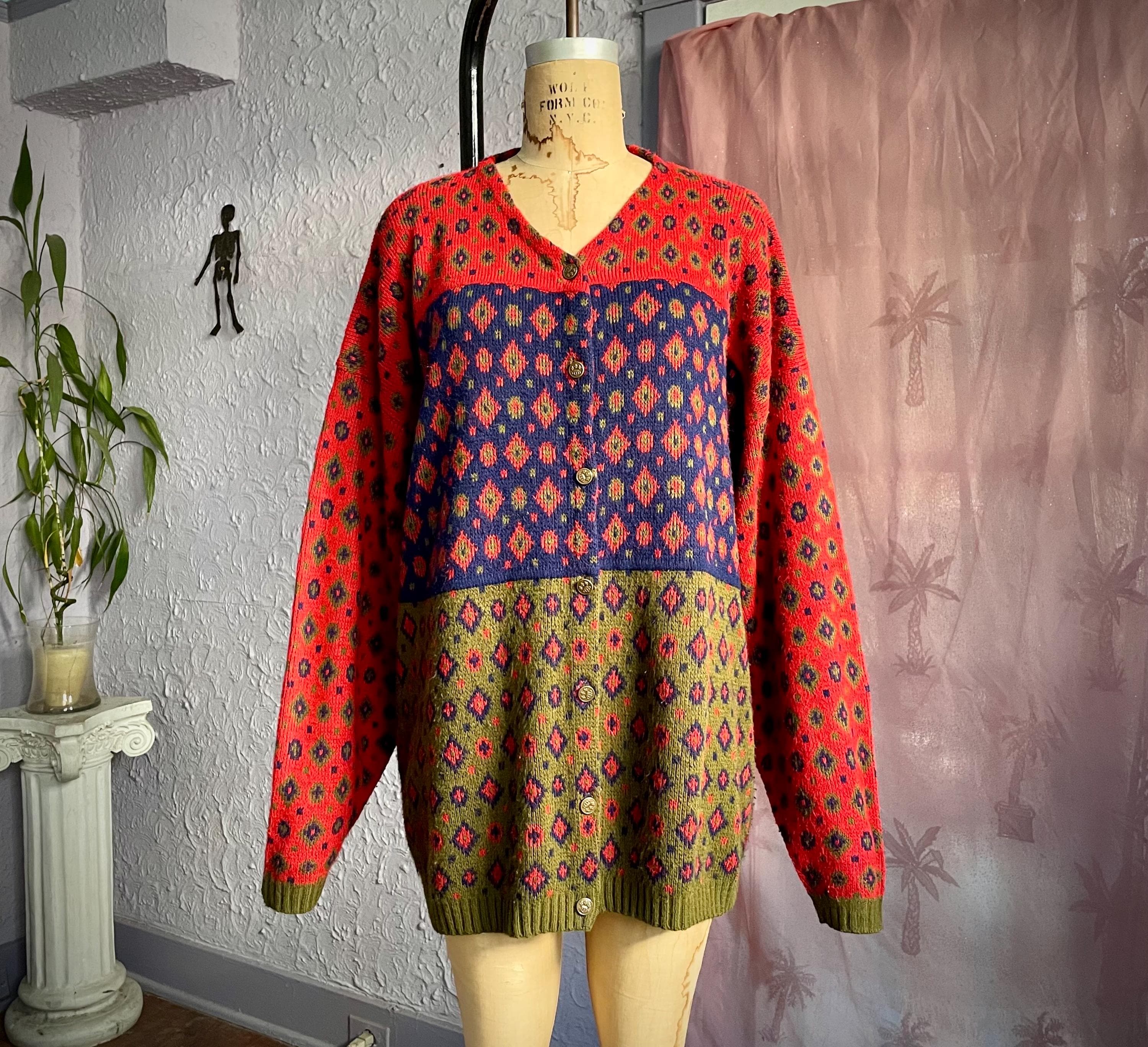 Vintage Grunge Cardigan Oversized - Etsy