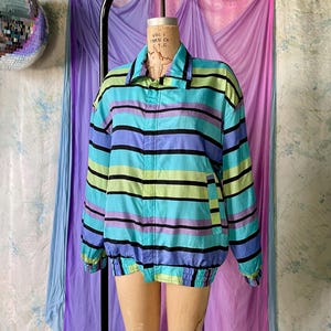 80s Colorful Jacket - Etsy