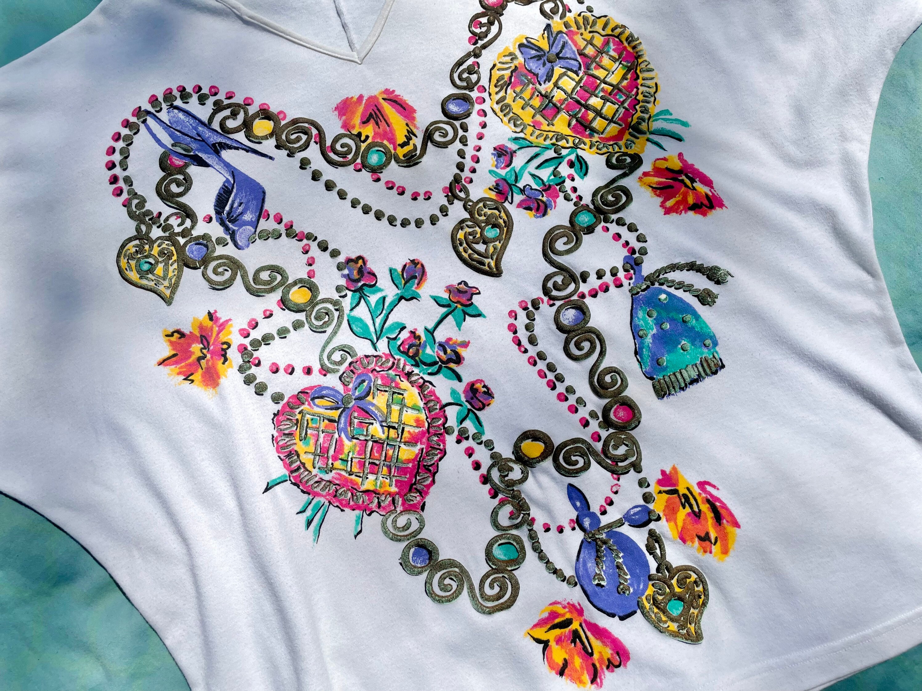 Vintage Baroque Print Top main image 1
