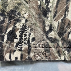 vintage camo single-stitch t-shirt M / 100% cotton short sleeve t-shirt / vtg Mossy Oak t-shirt / 1990s camouflage t-shirt with front pocket bild 14