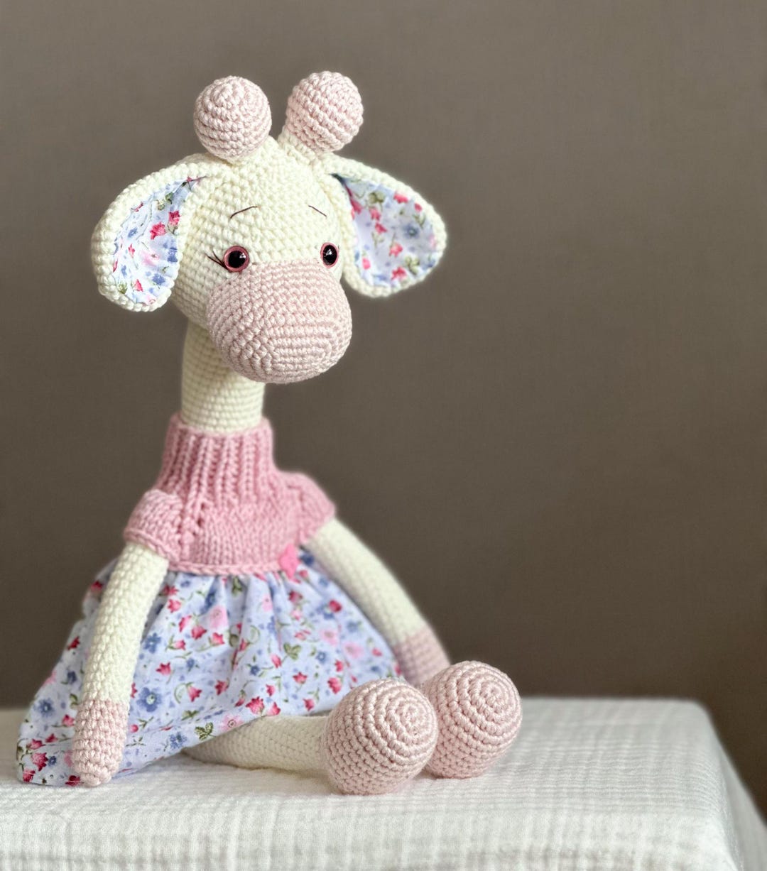 Girl Giraffe Crochet Playsuit