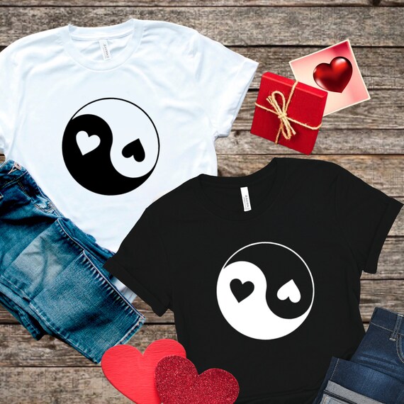 Yin Yang Couple Shirts Valentine's Day 