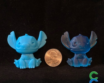 Stitch PiNetix Clear Blue Alien 626 Collectible Magnetische 3D-geprinte pin/figuur