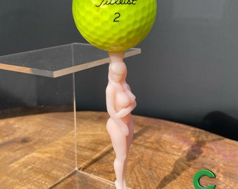 Présentoir de balles de golf imprimé en 3D Beautiful Posed Woman