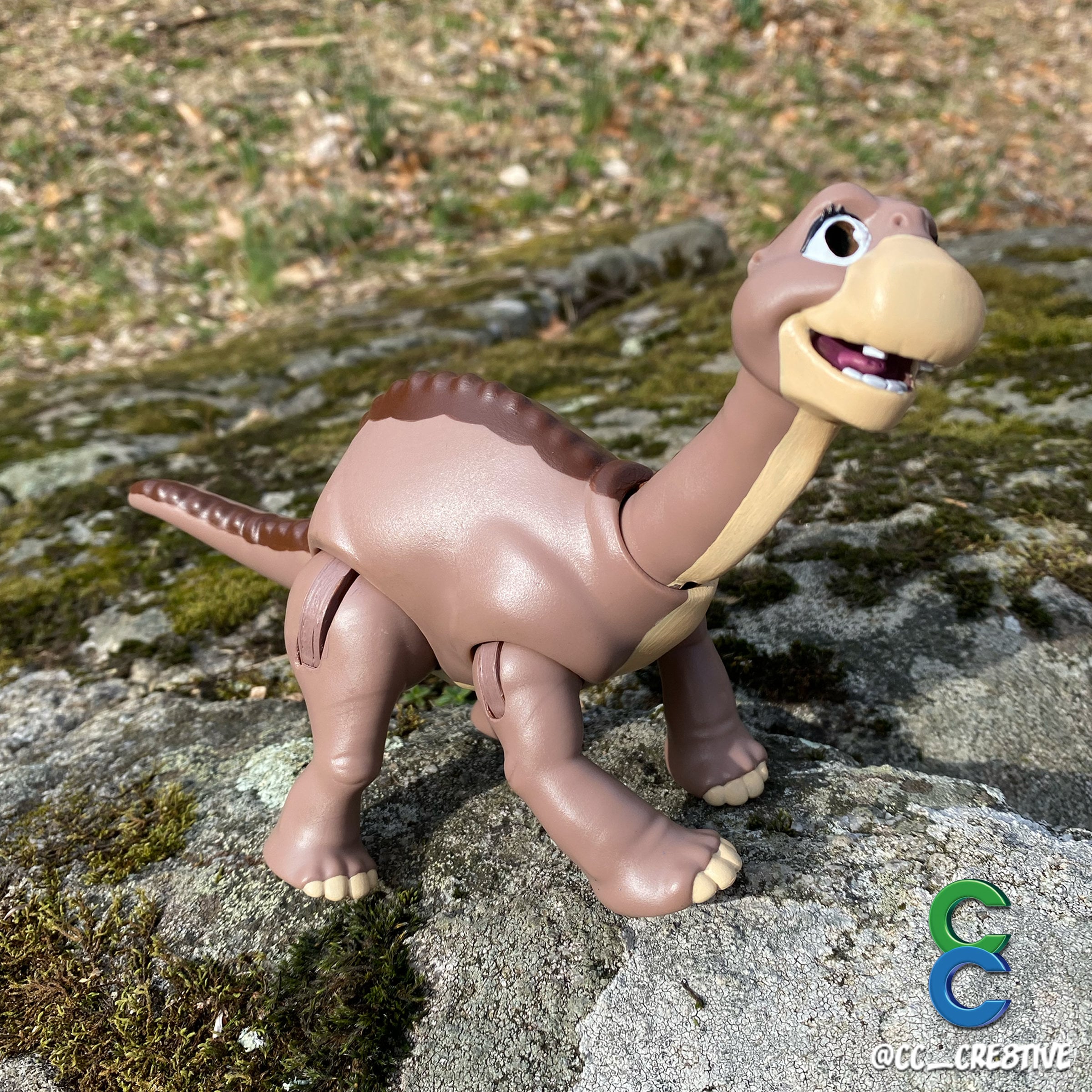 Littlefoot Dinosaur 3D Printed Articulated Toy Collectible Figure