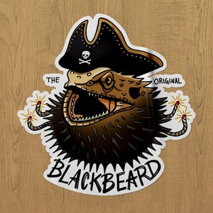 The Original BlackBeard Vinyl Sticker