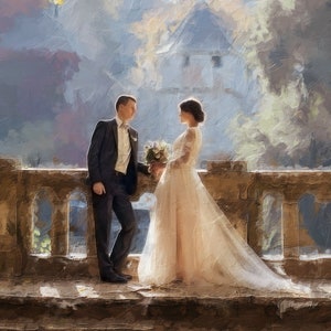 Tableau portrait à partir d'une photo, tableau numérique personnalisé personnalisé imprimé sur toile et poster, cadeau de mariage, cadeau de fiançailles, cadeaux pour couple