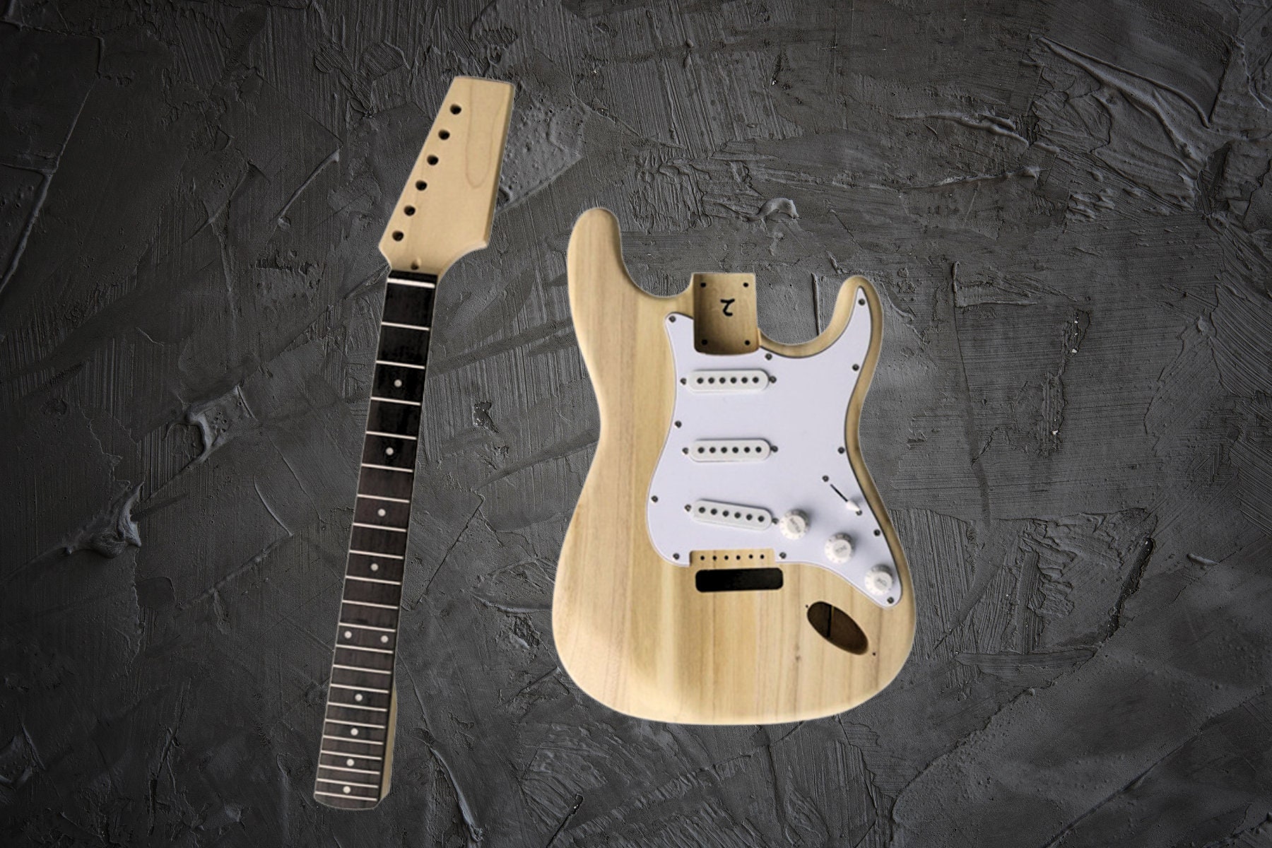 Strat Style Electric Guitar DIY Kit by Budreau Guitars - Etsy