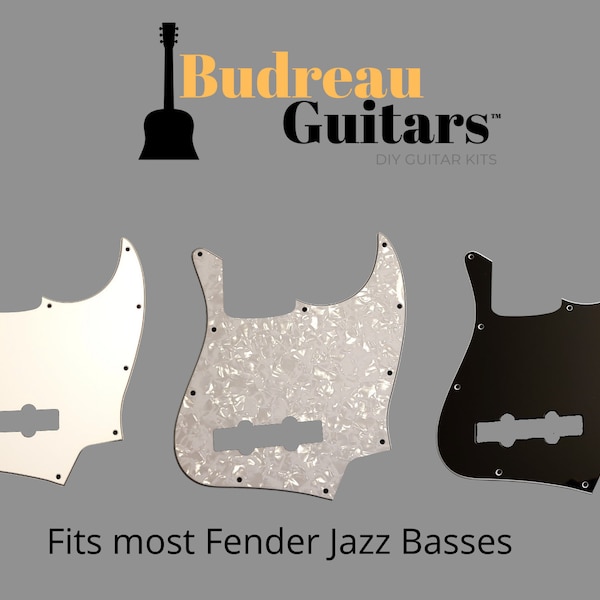 White Pearloid Jazz Bass Pickguard Etsy