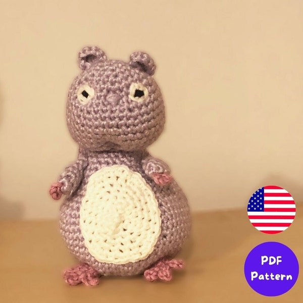 Crochet Pattern - Rat Boh, Rat Doll Crochet, Mouse, Spirited Away, Japanese Movie Themed Amigurumi, Animal Crochet, Plush, Cute Rat Crochet