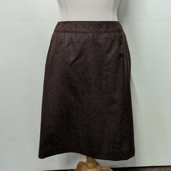 VINTAGE Pendleton Brown Wool Plaid Skirt Suit wit… - image 6