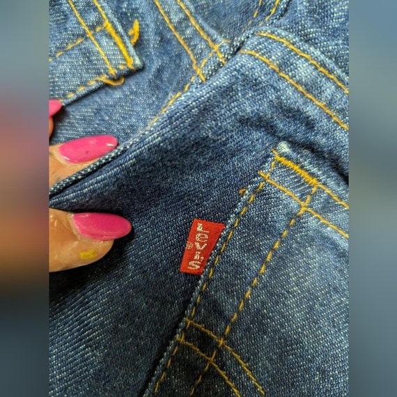 VINTAGE NOS Levis Student 720 All Cotton 80s 90s … - image 3