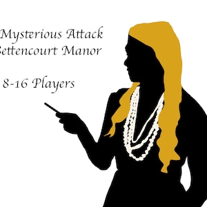 Mystery Party Kit 8-16 Players - The Mysterious Attack at Bettencourt Manor (NON-MURDER)