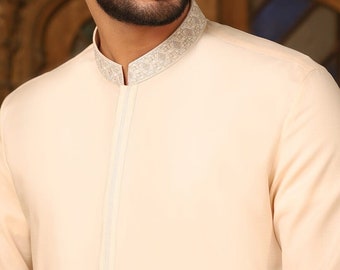 Pyjama sherwani kurta pour homme avec veste. Les hommes Kurta portent | hommes kurta. kurta indien. tunique mens kurta. pyjama kurta indien. Mens kurta.