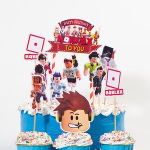 Cake Topper im Stil von ROBLOX, Neues Design 2023, Lieferung vor 13 Uhr, am nächsten Tag, verfügbar.