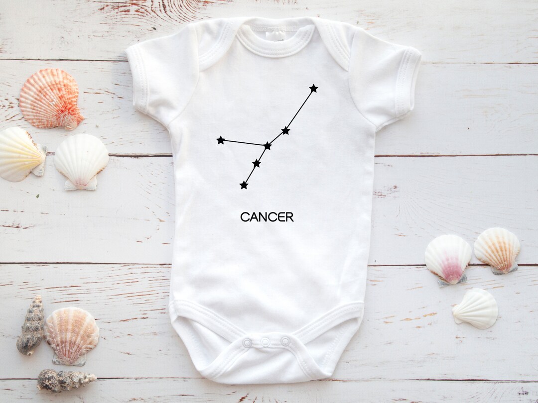 Cancer Baby Onesie® Cute Constellation Bodysuit Zodiac Etsy