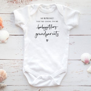 Surprise Your Going To Be Grandparents Baby Onesie® | Pregnancy Announcement Bodysuit | Cute Pregnancy Reveal Baby Onesie®