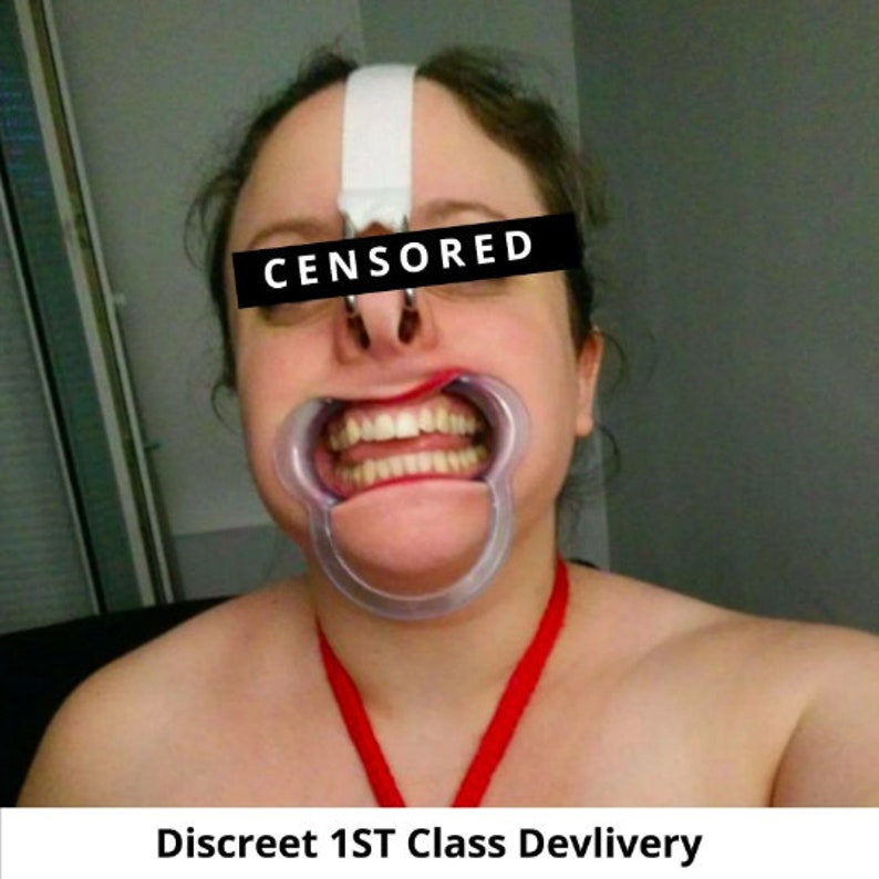 Mouth Open Dental Gag Cheek Drool Restraint Gag Bondage Kink Etsy