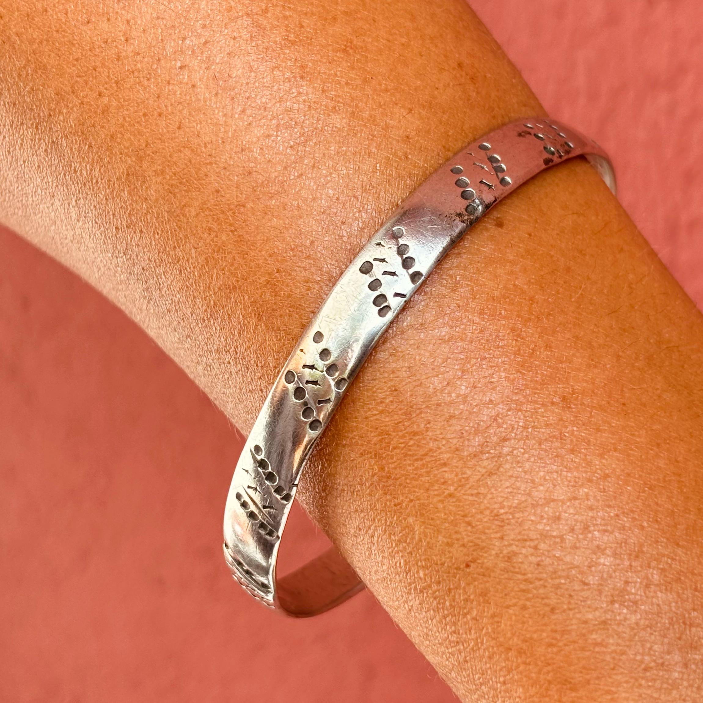 Bracelet Ethnique Berbère En Argent 600 - Pièce Vintage Rare - Occasion - France
