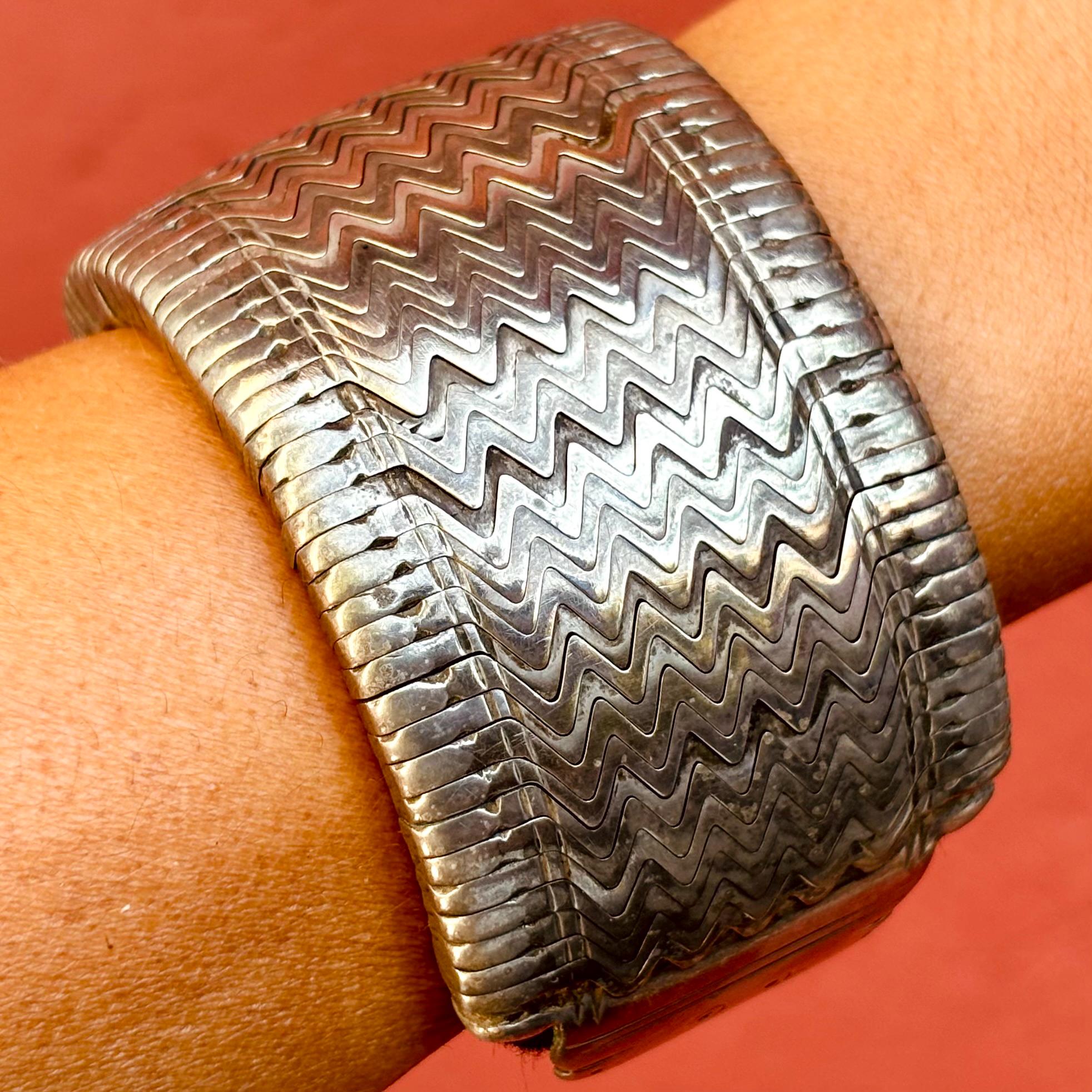 Bracelet En Argent 925 Avec Pierre Naturelle D'Oman – Occasion – Style Ethnique Et Unique