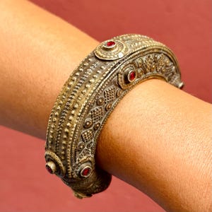 Afghan bronze tribal bracelet, Ancient ethnic boho bracelet, Kuchi nomadic tribe, Antique ethnic jewelry, Boho festival oriental dance