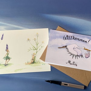 Set regalo di benvenuto per bambini (biglietto per bambini e foto carina per l'asilo nido)
