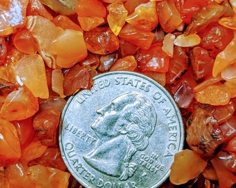 Carnelian Chips 8 to 15mm - 1 lb.- China - NEW922 main image 1
