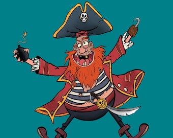 Pirate Digital Print