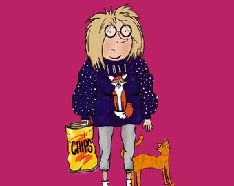 Cat Lady: Digital Print