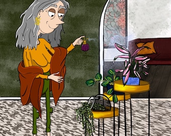 Plant Lady: Digital Print