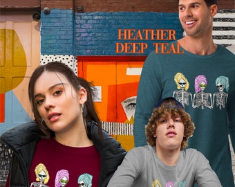 LGBTQ Long Sleeve T-Shirt: Femme Fatale Trio