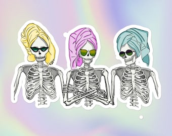 Adesivo LGBTQ: Scheletro Femme Fatale