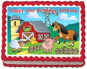 Farm Sheet Cake - Etsy