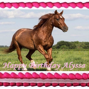 Horse Edible Cake Topper  Licensed - 1/4 Sheet
