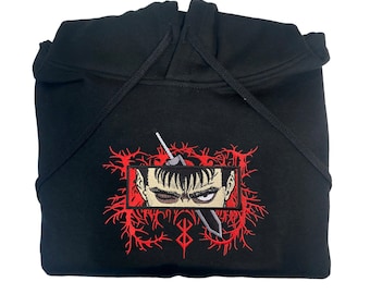 Embroidered Berserk Anime Hoodie | Sweatshirt