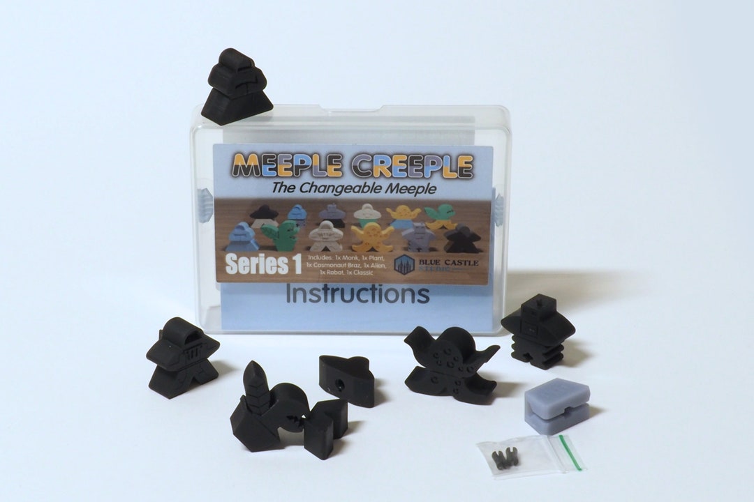 Meeple Creeple [black Colour Only] - the Game (series 1), a ...