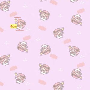Cartoon kirby polyester waterproof, diy sewing fabric 8