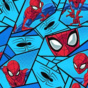 Cartoon Spiderman Polyester wasserdicht, diy nähen Stoff 9